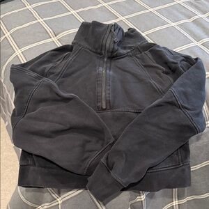 Lululemon scuba Black Quarter-Zip Pullover Sweatshirt